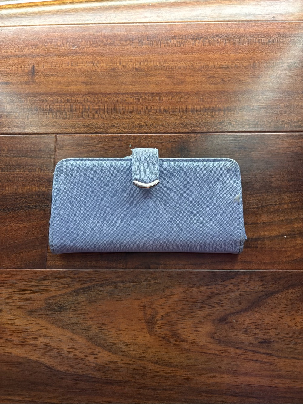 Women's light blue Saffiano Zip Wallet